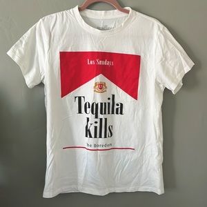 Los Sundays Tequila Kills The Boredom oversized graphic tee M/L